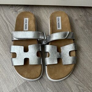Steve Madden Silver Sandals